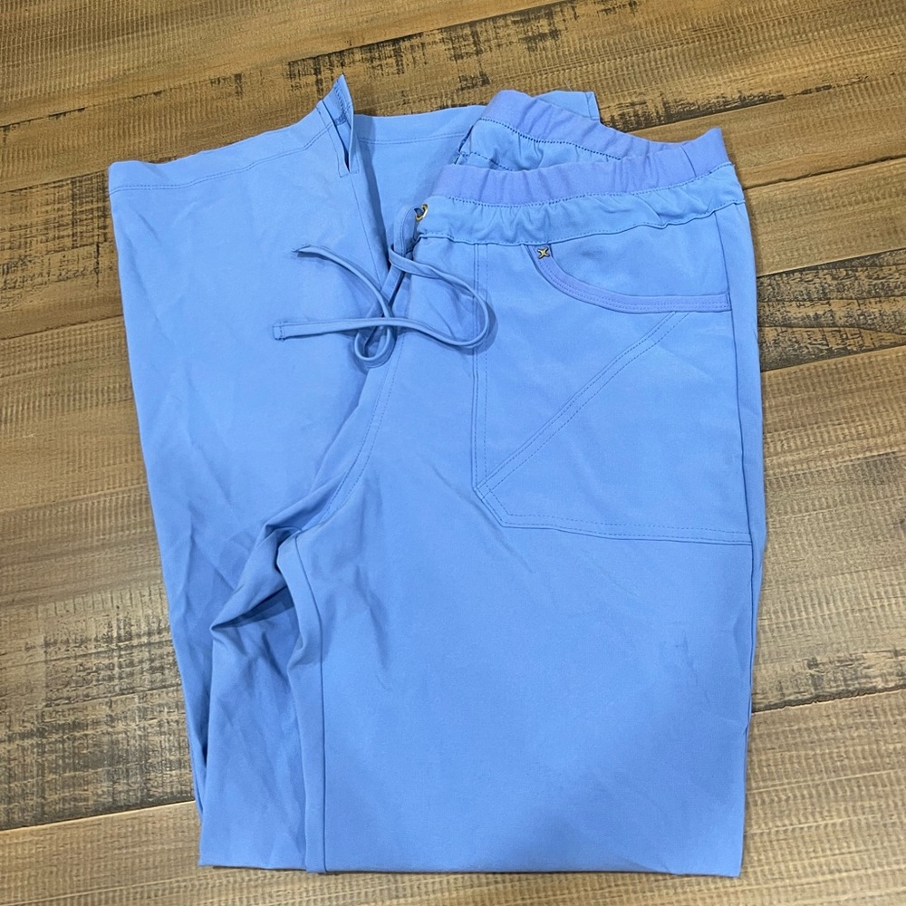 Dickies Womens Scrub Bottoms Light Blue Size Medium